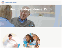 Tablet Screenshot of catholichealthservices.org
